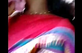 Asleep aunty boobshow on edge blouse in public- delhi passenger car coach