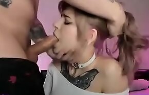 See me live at SLAMLUST BLOGSPOT xxx video  - young tattooed girl sucking cock, deepthroat, facefuck